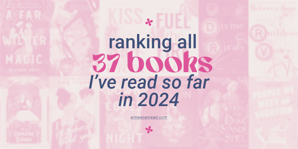 ranking 37 books i read in january to april 2024